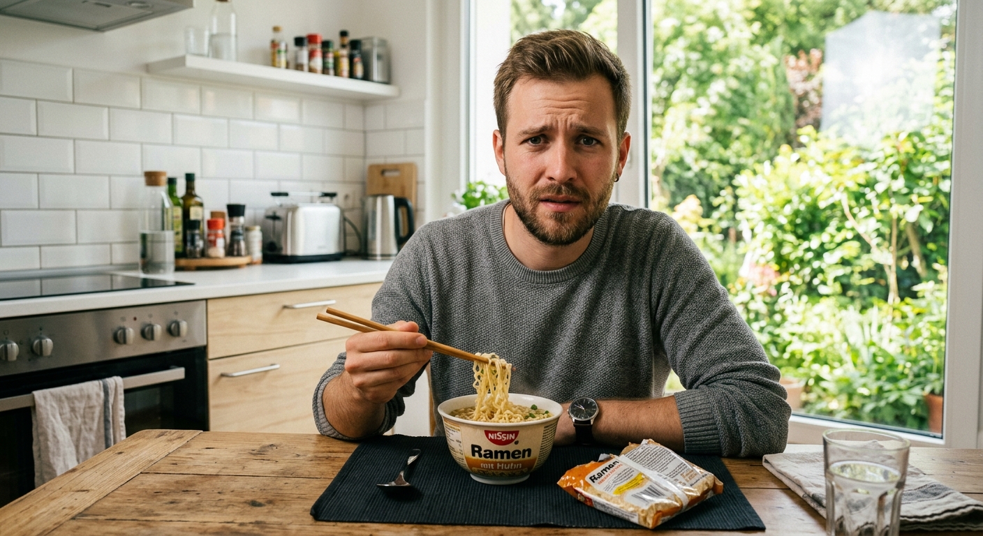 Darf man YumYum (Instant Nudeln) bei seborrhoischem Ekzem essen?
